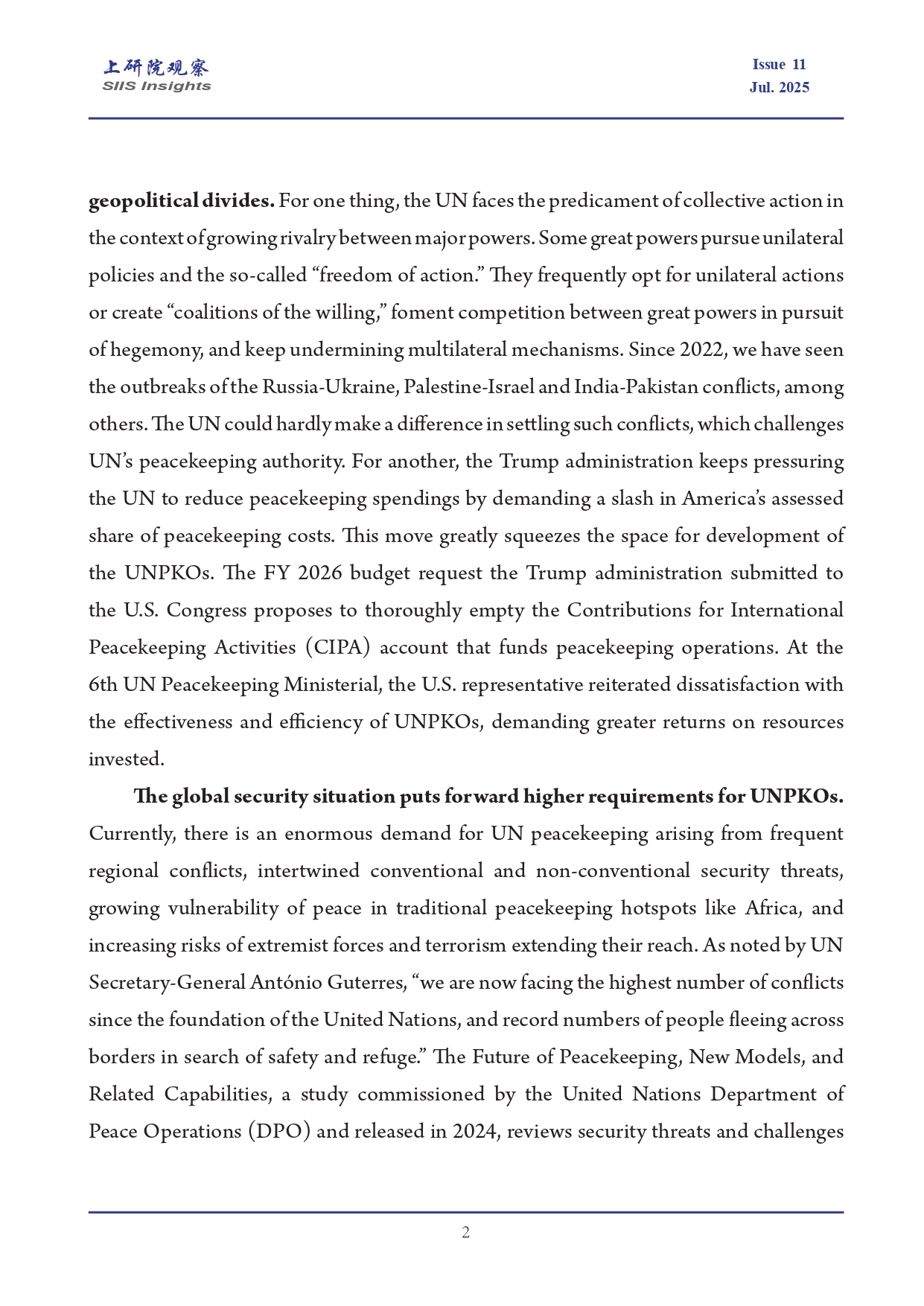 《上研院观察》SIIS Insights_2025_EN No.11_联合国80周年再出发：维和的困境与未来转型发展(1)_page-0002.jpg