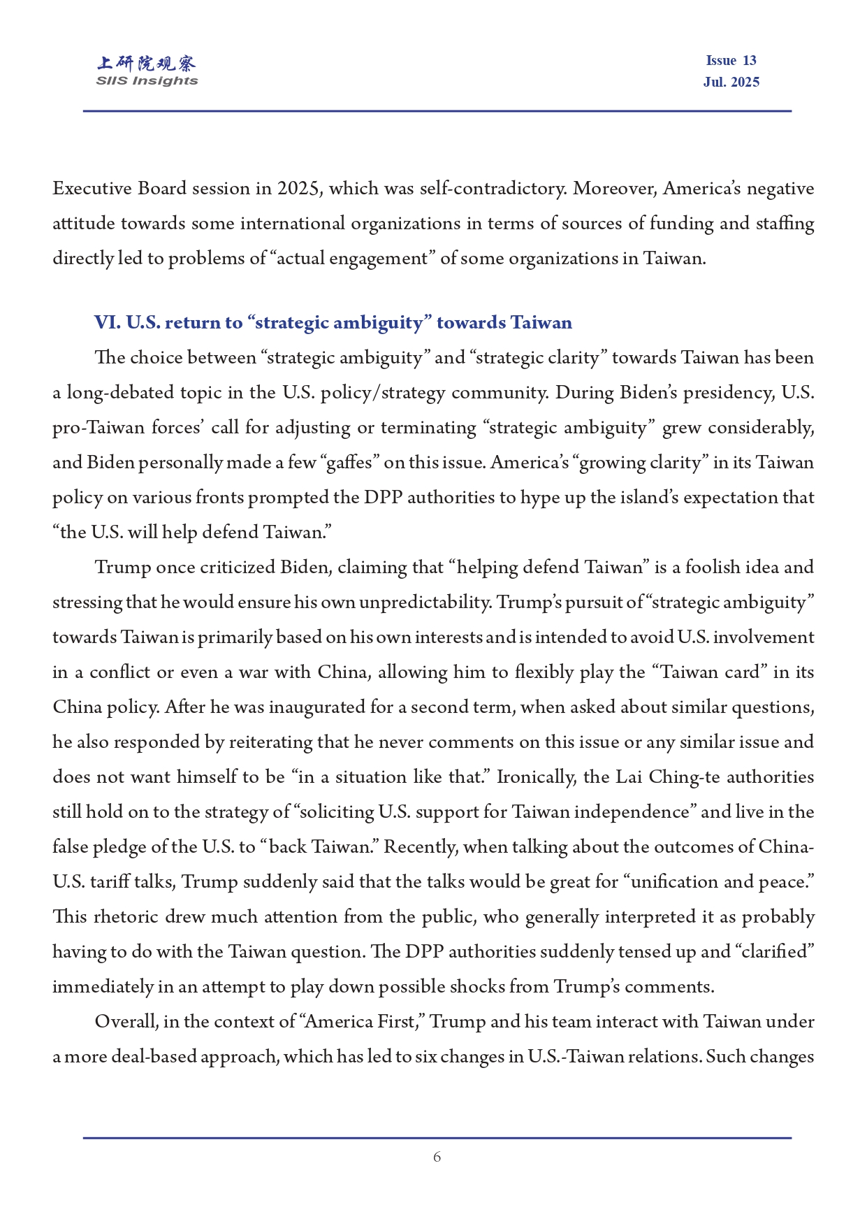 《上研院观察》SIIS Insights_2025_EN No.13_旧角色与新交易：特朗普2.0时期美台关系的六点变化_page-0006.jpg