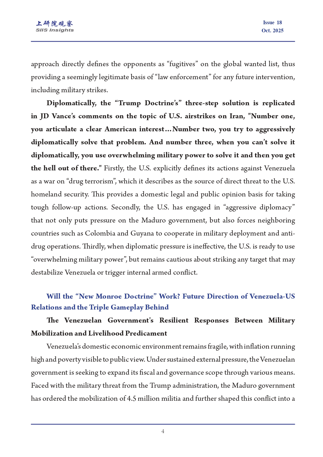 《上研院观察》SIIS Insights_2025_EN No.18_“新门罗主义”试验？——从近期美委关系看_page-0004.jpg